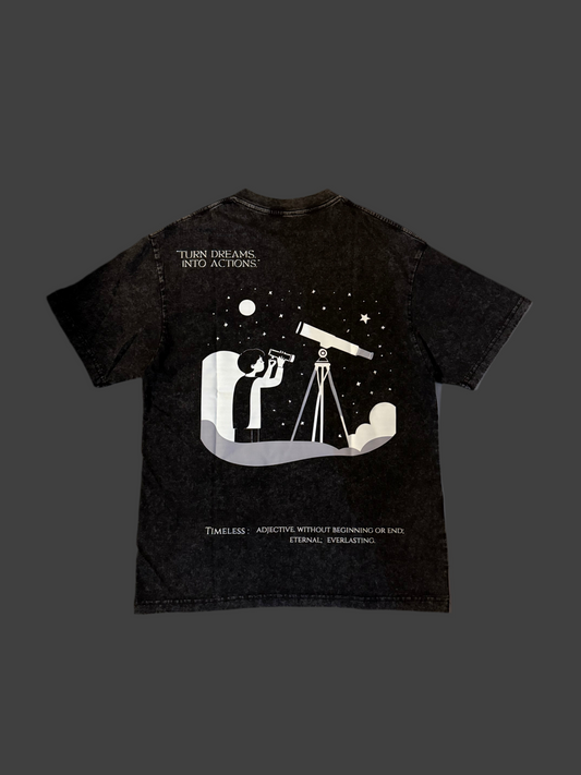 3 Languages Oversize Short Sleeves Tee