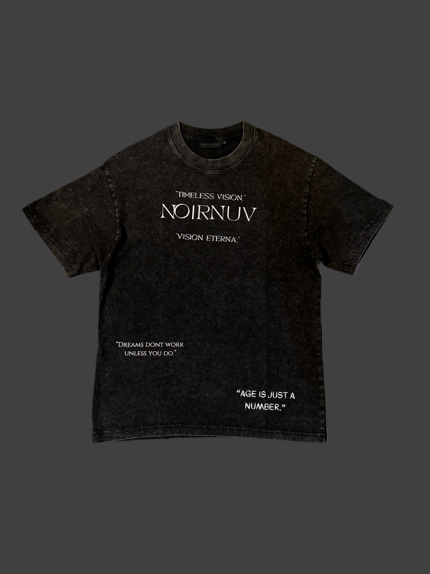 3 Languages Oversize Short Sleeves Tee